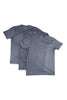 Crew Neck T-shirt 3 Pack - Navy Heather-CottonLinks+CA