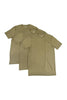 Crew Neck T-shirt 3 Pack - Military Heather-CottonLinks+CA