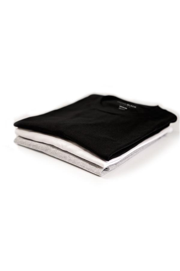Crew Neck T-shirt 3 Pack - The Essentials-CottonLinks+CA